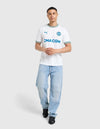 Marsiglia Maglia Home 2026/2027 Puma figura intera con sponsor CMA CGM blu