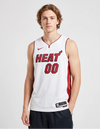 Canotta Miami Heat Association Edition Swingman Nike bianca vista frontale