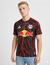 new york red bulls maglia home 2026 2027 adidas nera rossa fulmini