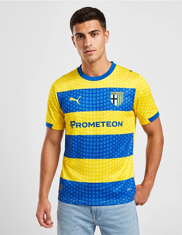 Maglia Away Parma 2026/2027 Puma gialloblu a bande – fronte