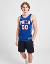 Canotta Philadelphia 76ers Icon Swingman blu royal vista frontale