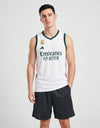 Canotta Real Madrid Basket 2026/2027 Adidas bianca – fronte