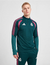Tuta training Tiro Real Madrid 2026/2027 Adidas verde con mezza zip e dettagli fucsia