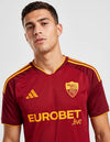 Maglia AS Roma Home 2026/2027 adidas rossa con Lupa Capitolina dorata e sponsor Eurobet
