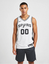 Canotta San Antonio Spurs Association Swingman Nike bianca con logo sperone stellato, vista frontale