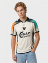 Maglia Venezia Away 2026/2027 Nocta panna con sfumature arancio e verde acqua e sponsor Cynar Spritz