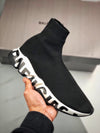 Balenciaga Speed Trainer Graffiti White Black Logo